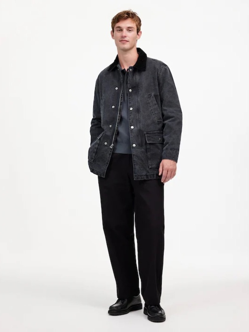 Madewell‎ Insulated Workwear Jacket in Night Vision Size L $228 NR661